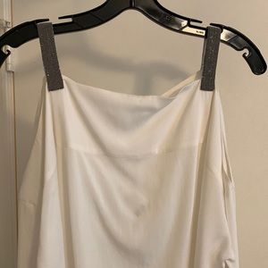 Brunello Cucinelli silk blouse.